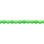 4mm - Czech - Matte Neon Green - Strand (approx 100 beads) - Faceted Round Fire Polished Glass