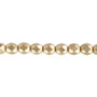 6mm - Czech - Opaque Satin Gold - Strand (approx 65 beads) - Faceted Round Fire Polished Glass