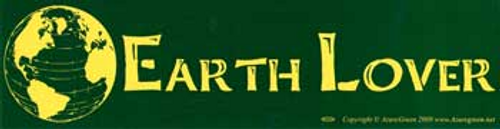 Earth Lover bumper sticker