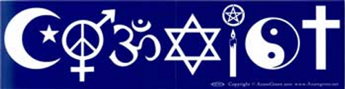 Coexist bumper sticker