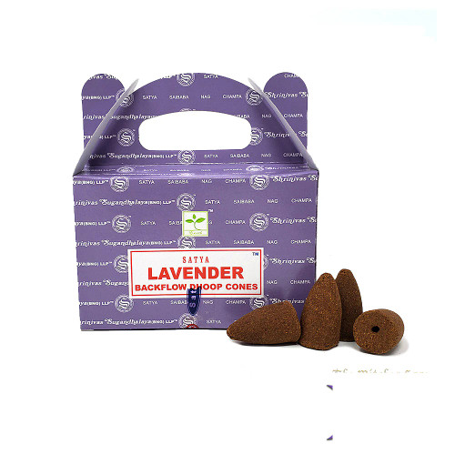 Satya Lavender Back Flow Cones