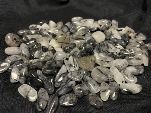 Tourmalinated Quartz Tumbled