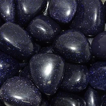 Blue Goldstone Tumbled Medium
