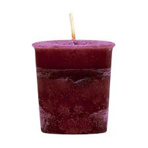 Votive Herbal Candle - Motivation (Burgundy)