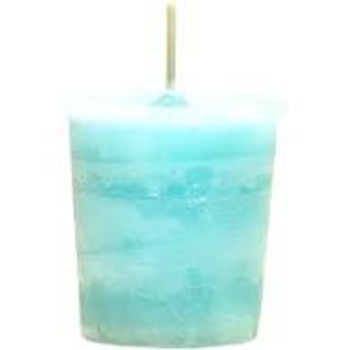 Votive Herbal Candle - Dreams (Light Aqua)