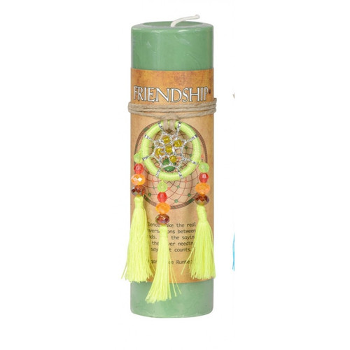 Dreamcatcher Pillar Candle - Friendship