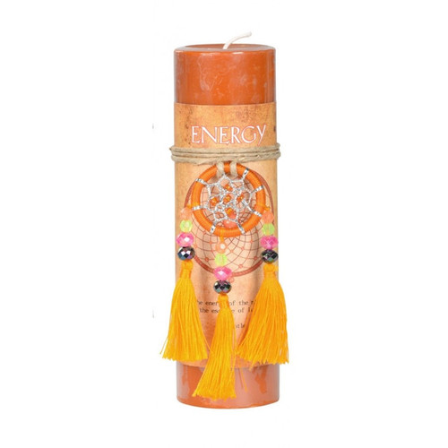 Dreamcatcher Pillar Candle - Energy