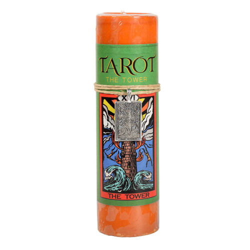 Tarot Card Candle - The Tower