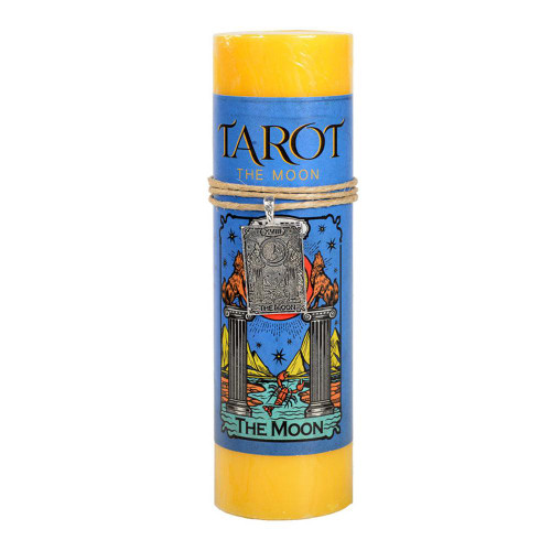 Tarot Card Candle - The Moon