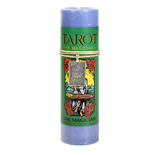 Tarot Card Candle - The Magician