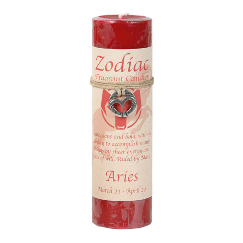 Zodiac Pillar Candle - Aries Zodiac Pillar Candle - Aries