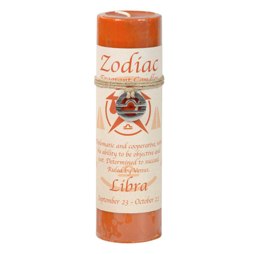 Zodiac Pillar Candle - Libra Zodiac Pillar Candle - Libra