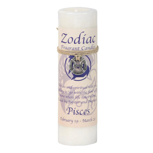 Zodiac Pillar Candle - Pisces