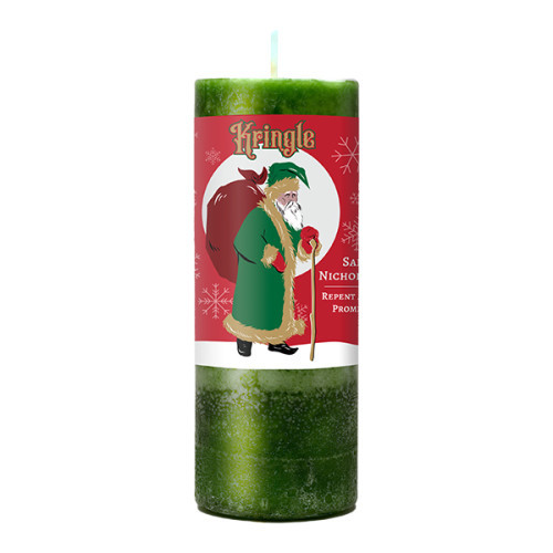 Kris Kringle Pillar Candle