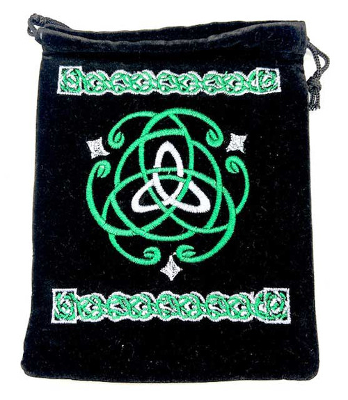 Velveeteen Bag - Triquetra Black 5x7