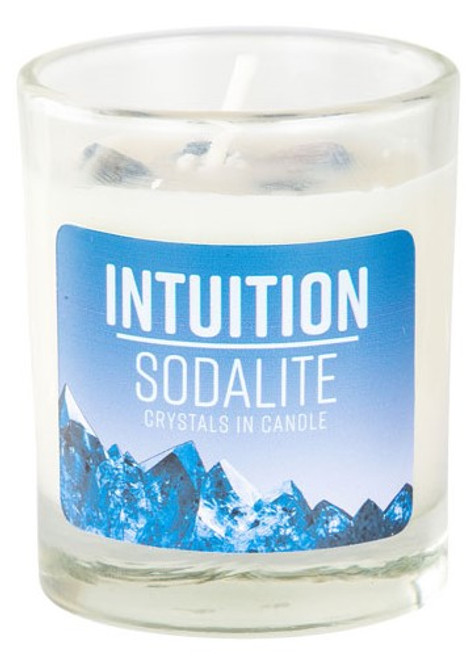 Stone Energy Candle - Intuition (Sodalite)