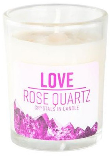 Stone Energy Candle - Love (Rose Quartz) Stone Energy Candle - Love (Rose Quartz)
