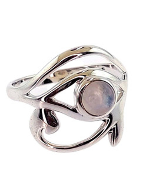 Eye Of Horus Moonstone Ring