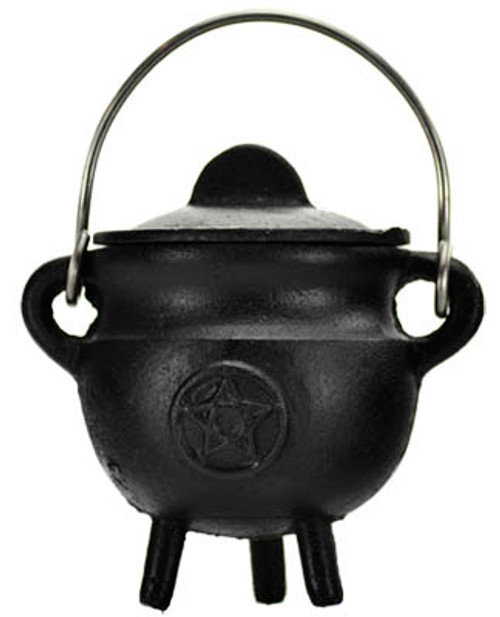 Pentagram Cast Iron Cauldron 2 3/4"