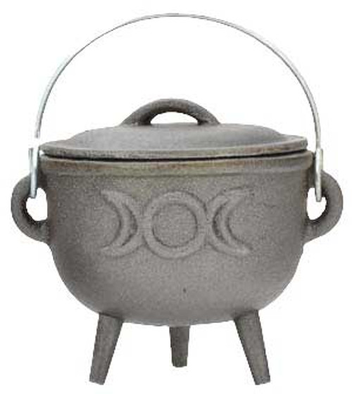 Triple Moon Cast Iron Cauldron 4"