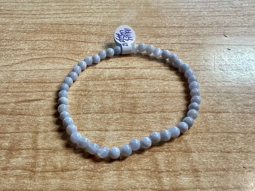 Blue Lace Agate Bracelet 4mm