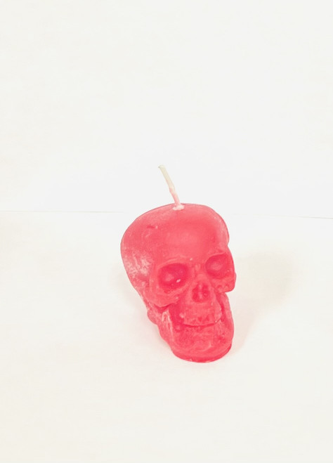 Small Skull Candle - Red Small Skull Candle - Red