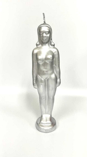 Female Figure Candle - Silver Female Figure Candle - Silver