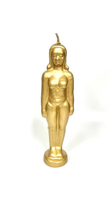Female Figure Candle - Gold