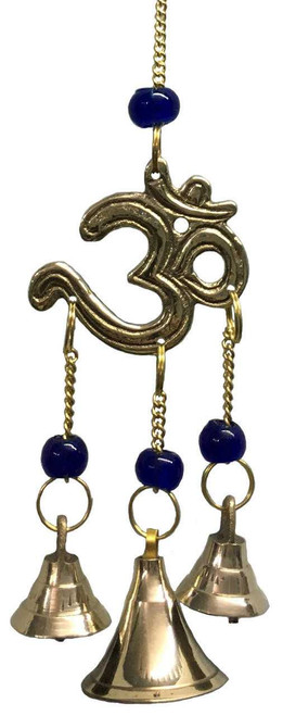 Brass Wind Chimes with Bells Om Brass Wind Chimes with Bells Om