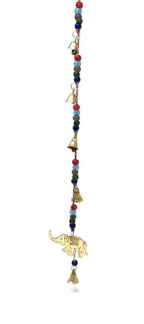 Brass Wind Chime String with Elephant