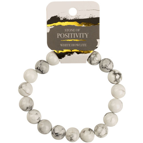 White Howlite 8mm bracelet 8 inch White Howlite 8mm bracelet 8 inch