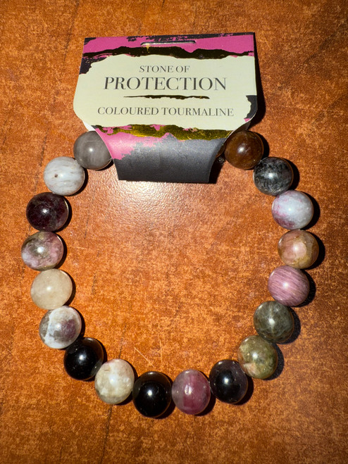Colored Tourmaline Energy Bracelet 8mm Colored Tourmaline Energy Bracelet 8mm