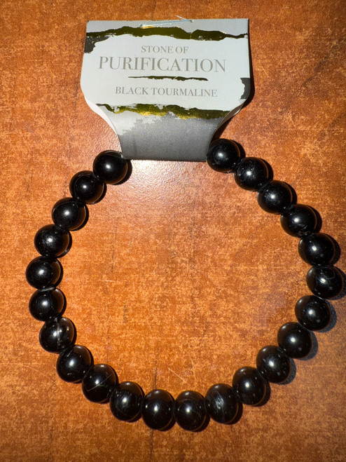 Black Tourmaline Energy Bracelet 8mm Black Tourmaline Energy Bracelet 8mm