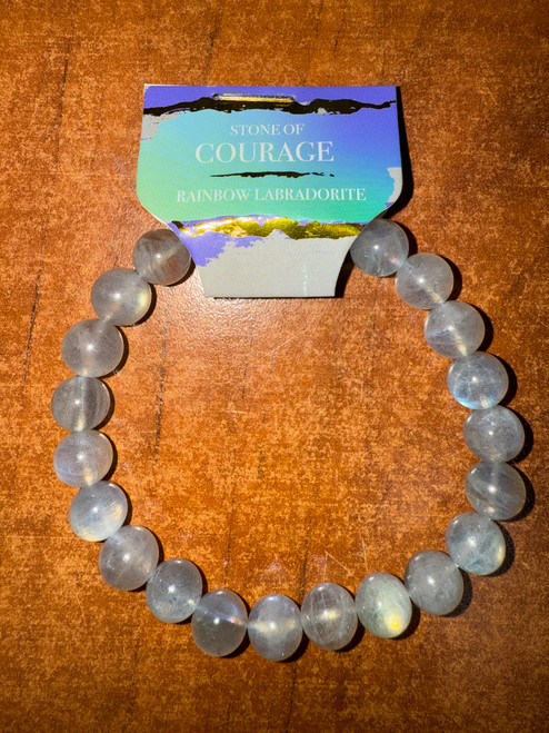 Crystal Dyed Aquamarine Energy Bracelet 8mm