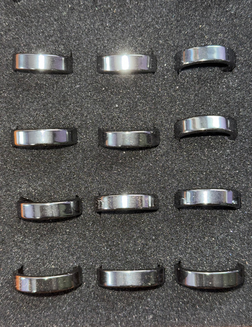 Assorted Flat Hematite Rings Assorted Flat Hematite Rings