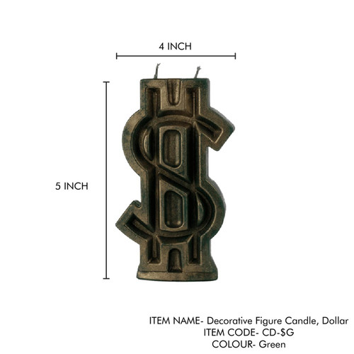 Dollar symbol figure candle 5"