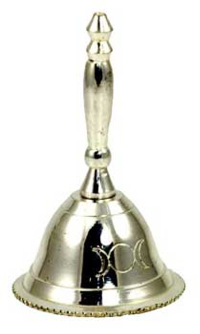 Triple Moon Brass Altar Bell 2.5" Triple Moon Brass Altar Bell 2.5"