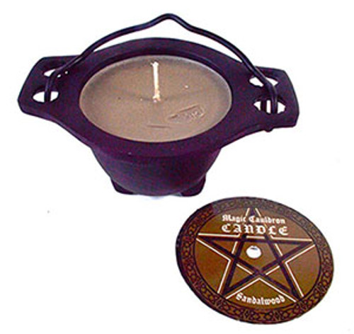 Sandalwood candle in cauldron Sandalwood candle in cauldron
