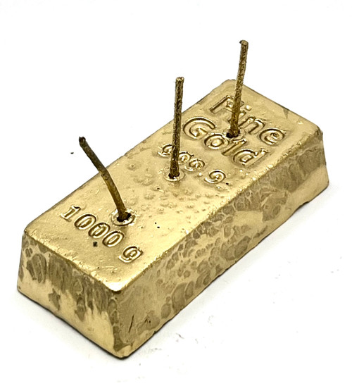 Gold Bar candle (4"x2")