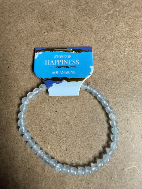 Aquamarine bracelet 4MM
