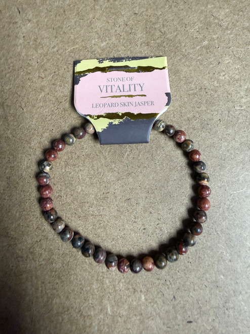 Leopard Skin Jasper Bracelet 4MM