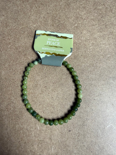 Serpentine Jasper Bracelet 4mm