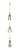 Brass Wind Chime with bells Ganesha Om Laxmi