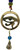 Brass wind chime string with horus eye