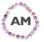 Amethyst 8mm bracelet 8 inch