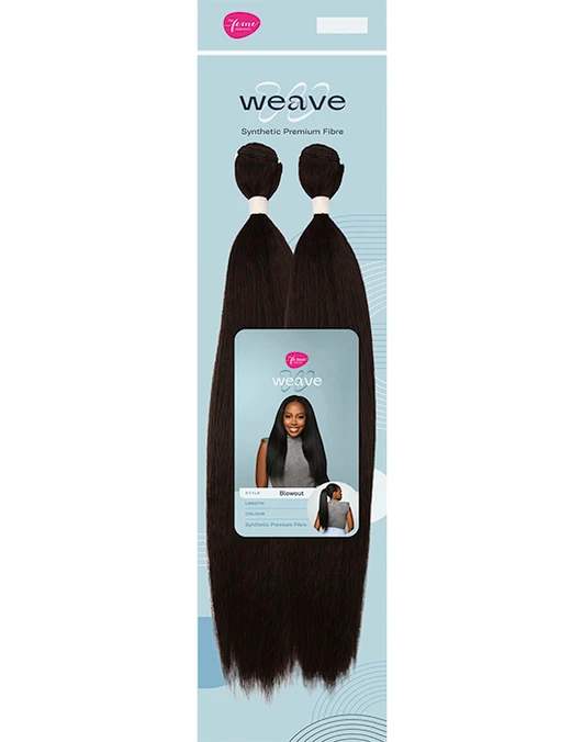 Emballage des extensions de cheveux synthétiques Feme Weave Blowout