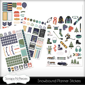 Snowbound Stickers - Set of 4