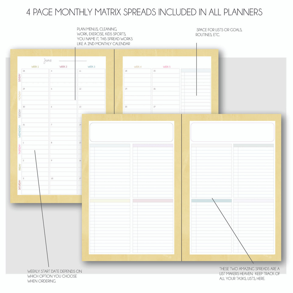 LOC 2024 Simply by Happy Planner 12-Month Planner, Classic- 7 x