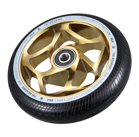 ENVY - 120MM X 30MM TRI BEARING WHEEL - GOLD/BLACK