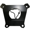 Polaris RZR Turbo S rear plate powder coated black